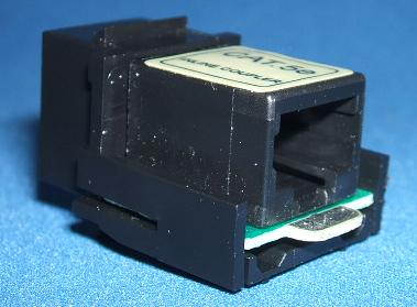 Extra image of RJ45 Panel/chassis mounting coupler CAT5e (socket to socket)